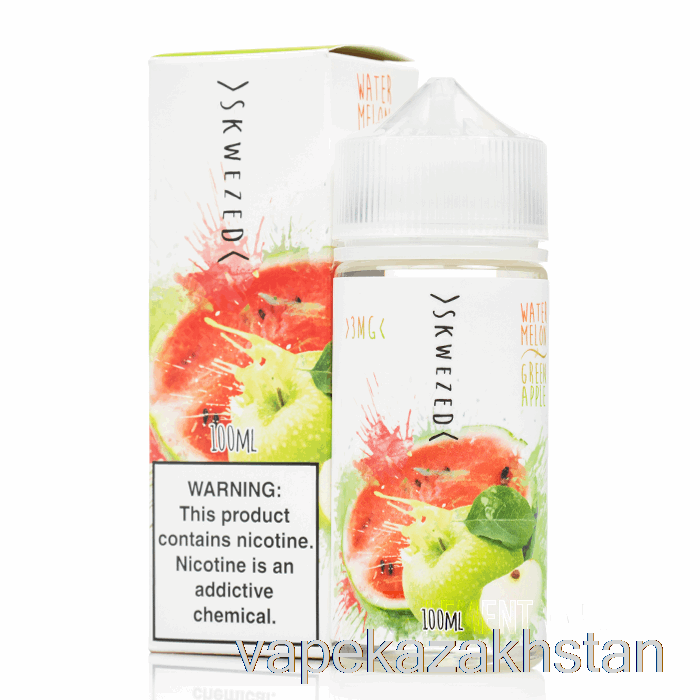 Vape Disposable Watermelon Green Apple - Skwezed - 100mL 0mg